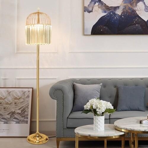 Light luxury crystal table lamp bedside lamp master bedroom girl table lamps atmosphere glass diamond Nordic household hardware