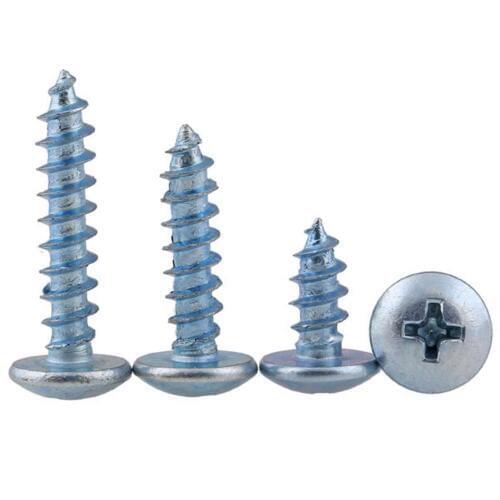 M3 Thread Length 5/6/8/10/12/16/18/20/25/30mm Zinc Steel Phillips Pan Head Self Tapping Drilling Screws
