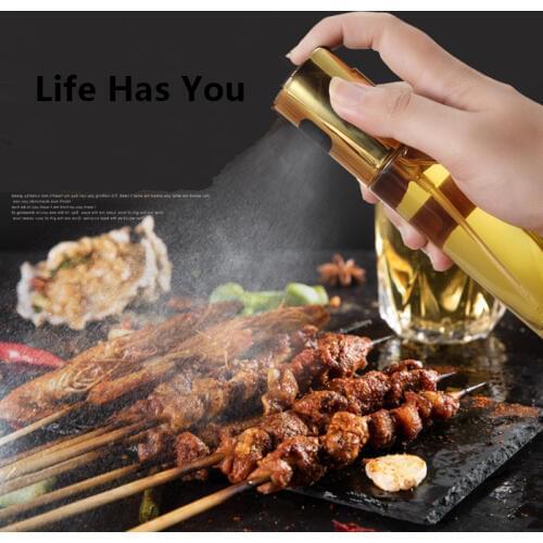Glass Olive Oil Spray BBQ Cooking Kitchen Baking Olive Oil Sprayer Oil Spray Empty Bottle Vinegar Bottle Oil Dispenser Salad