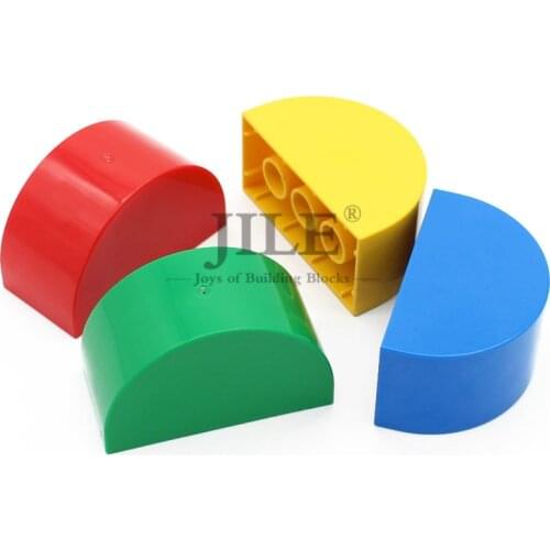 Big Size Building Brick 2x4x2 Curved Top 31213 Creative Large Particles Blocks Compatible with Accessories Kid Christmas Gift