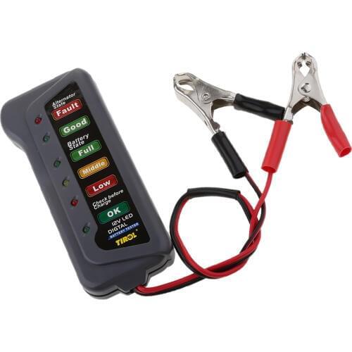 12V Car Motorcycles Battery Load Tester Meters Analyzer LED Display