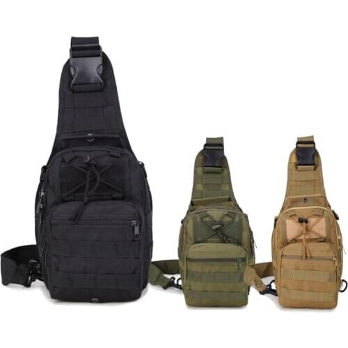Outdoor Sport Molle Pack Crossbody Bag Tactical Hunting Shoulder Strap Bag Hiking Camping Travel Backpacks Camouflage Chest Bag