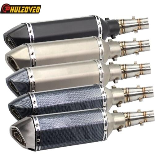 Motorcycle for Z250 Ninja 250R NINJA 300 Exhaust Muffler Escape Mid Link Pipe Motorbike Exhaust Muffler Escape Leak DB Killer