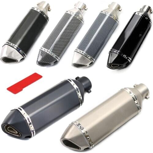36-51mm Motorcycle Exhaust Muffler Pipe Modify Motocross Scooter Exhaust FZ6N CBR250 CB600 MT07 ATV Dirt Pit Bike escape moto