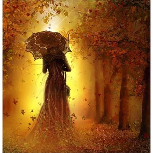 Needlework for embroidery DIY DMC High Quality - Counted Cross Stitch Kits 14 ct Oil painting - Be My Autumn