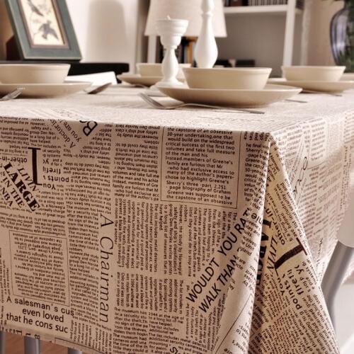 High Quality Modern art Nordic simple table cloth cotton and linen rectangular table cloth