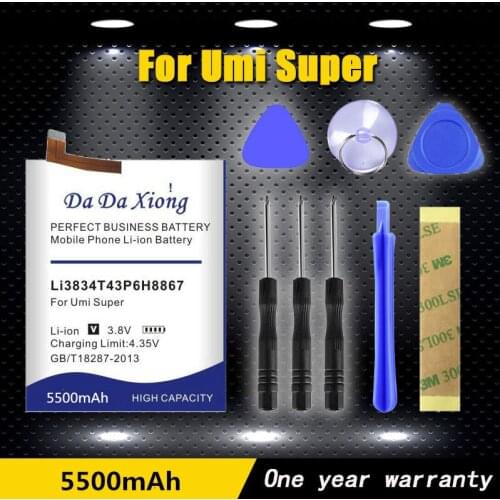 High quality 5500mAh Li3834T43P6H8867 Battery for Umi Super Phone Battery