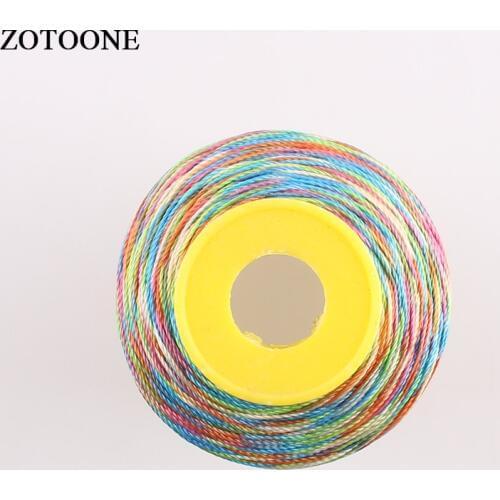 ZOTOONE 500D Polyester Machine Embroidery Sewing Threads Hand Sewing Thread Craft Patch Steering-wheel Sewing Supplies D