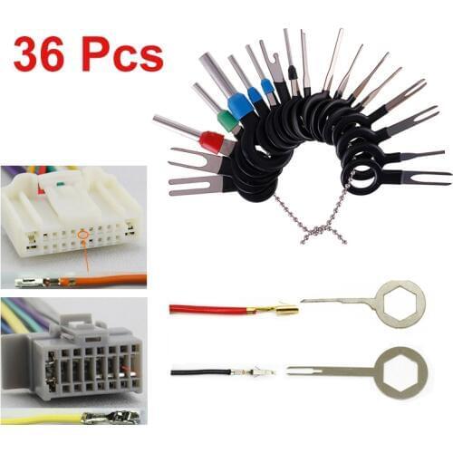 36/18/11/3 Pcs Car Plug Terminal Removal Tool Pin Needle Retractor Pick Electrical Wire Puller Hand Tools Kit