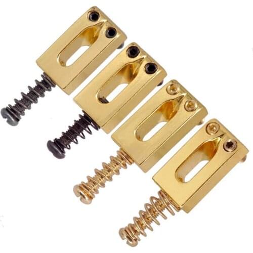 6 Pcs Gold Tremolo Bridge Flat Saddle for Electric Guitar 4 Tyle for choose guitar accessories parts Musical instrument