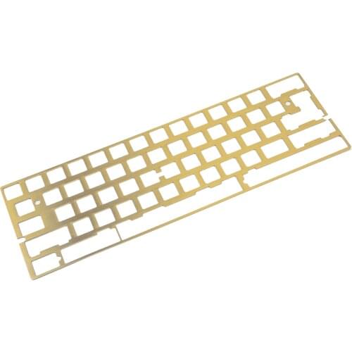 60% 61 64 Layout Alu Steel 2U Shift Plate For QMK GH60 DZ60 Bface Mechanical Keyboard GH60 Gaming Keyboard