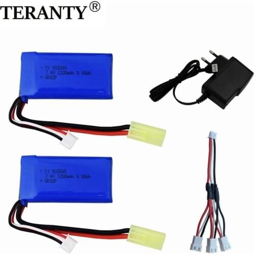 7.4V1200mah rechargeable battery andcharger for 9300 9301E 9302E 9303E 9034E 9305E Remote Control 4WD High-speed Off-road RC Car