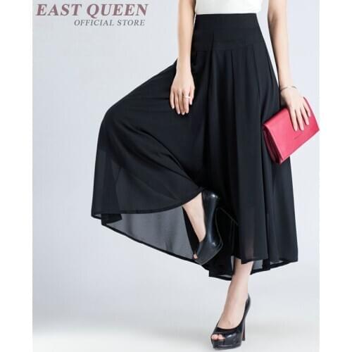 Business office Palazzo culotttes femme wide leg pants women female loose baggy ladies elegant pants trousers DD1043 Y
