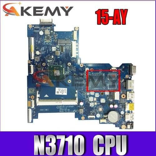 For CPU N3710 DDR3 BDL50 LA-D702P Motherboard HP 250 G5 15-AY 854943-001 854943-601 Laptop Motherboard 100% Test Work