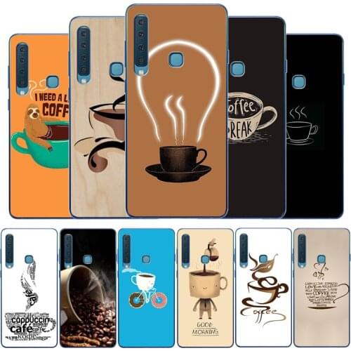 Coffe Hot Sale Fashion phone case For Samsung A3 A5 A6 A7 A8 A9 2016 2017 2018 A10 A20 A40 A50 A70 A80 Pro soft Back Cover