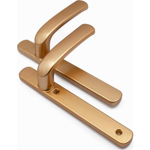 Rose Gold Insulated Aluminum Alloy Flat Door Kitchen Bathroom Balcony With Safety Passage Door Handle