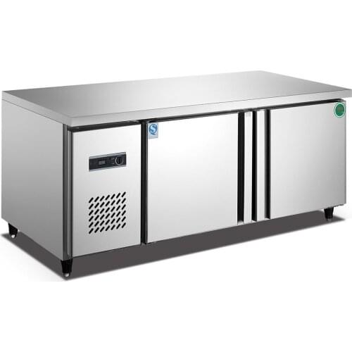 Kitchen equipment stainless steel Pizza workbench refrigerator freezer salad work table