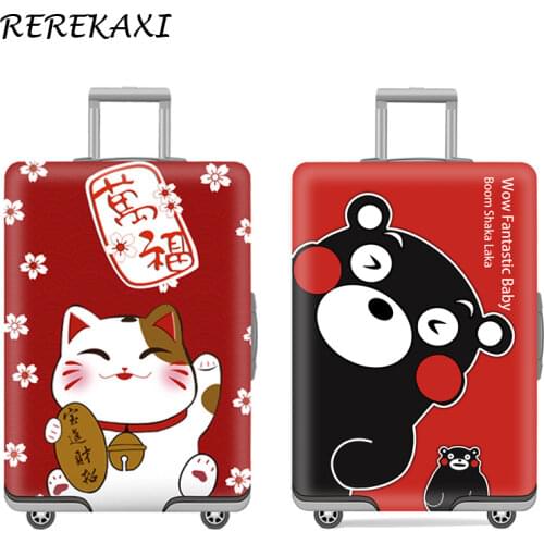 Cartoon Suitcase Case Cover Elastic Thicken Luggage Protective Covers 18-32Inch Trolley Baggage Dust Cover Travel Accessories