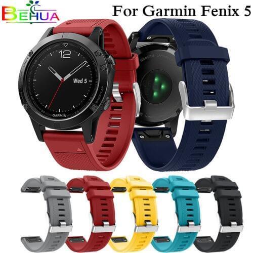 Watch band strap For Garmin Forerunner 935 Smart Watch Quick Release Easy fit Silicone Wrist Band Strap for Garmin Fenix 5 5plus