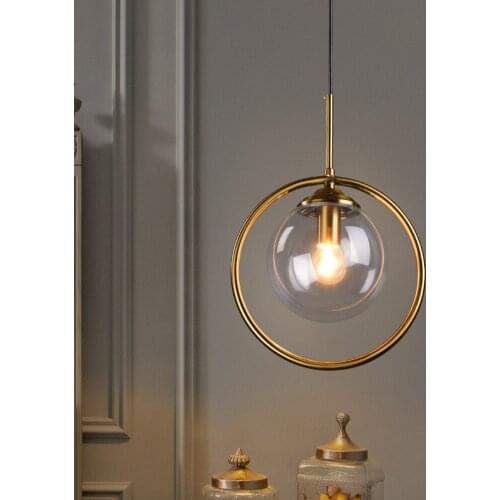 Modern LED Pendant Lamps for Home Simple Glass Lights Pending Lighting Living Room Hanging Light Fixtures Luminaire