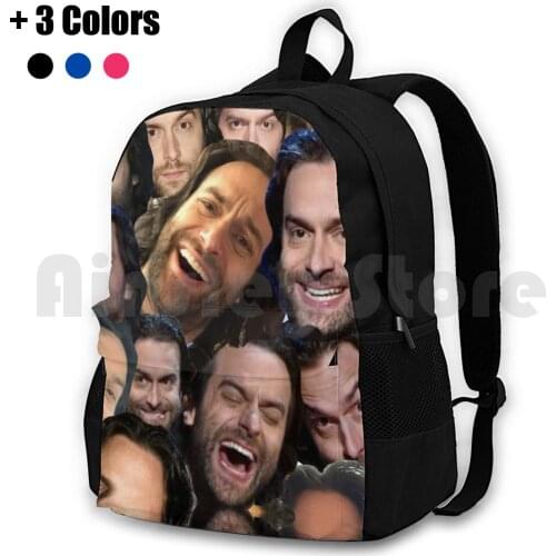 Oh Chris Outdoor Hiking Backpack Waterproof Camping Travel Chris Delia Funny Comedy Collage Funny Face Cute Hot