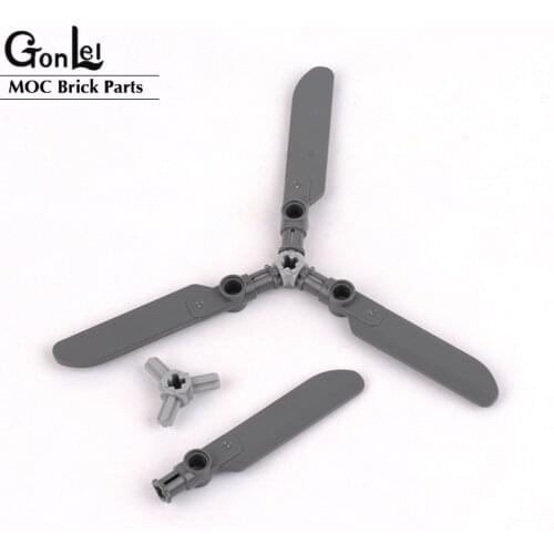 20Pcs/lot High-Tech Parts mechanical DIY Propeller MOC Block Brick Parts Compatible with No. 99012 Assembles Fan Blade Particles