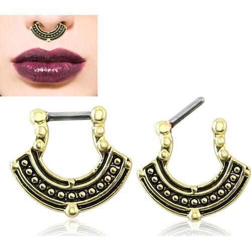 1pc Gold Septum Ring 16g Classic Septum Piercing Jewellery Uk Nose Hoop Daithe Helix Cartilage Ear Piercing