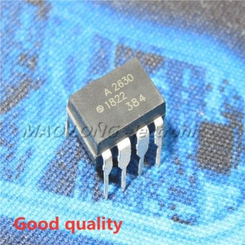 10PCS/LOT HCPL2630 DIP8 HCPL-2630 2630 A2630 DIP new and original IC In Stock