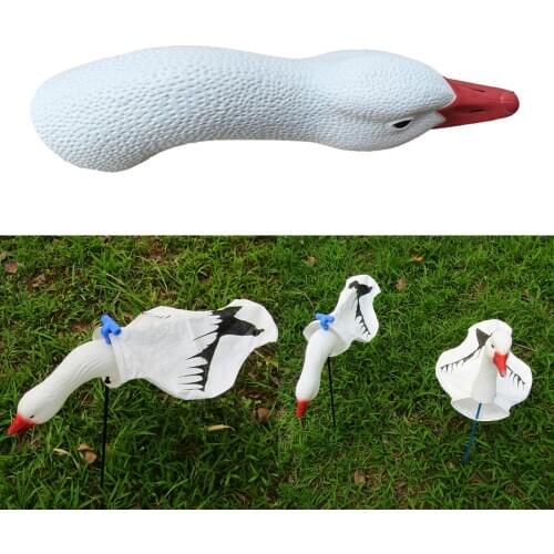 1x Portable Realistic Outdoor Hunting Snow Goose Decoys Gardening Decoration