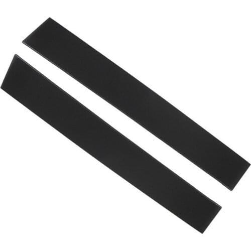 2Pcs Driver Side Front Door Trim Cover Windshield B Pillar Applique Car Door Glass Decorative Strip For 2008-2020 Dodge