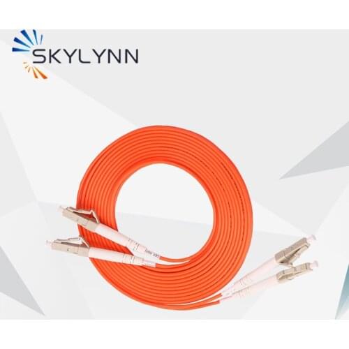 30PCS 3 Meter Length LC/UPC-LC/UPC Duplex 2.0mm Multi Mode OM2 50/125 Fiber Optic Patch Cord With Orange LSZH Jacket
