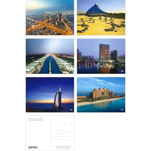6pcs/lot Dubai beautiful landscape christmas greeting cards postcards set/Gift Card/Blessing invitation Post card YH-1104