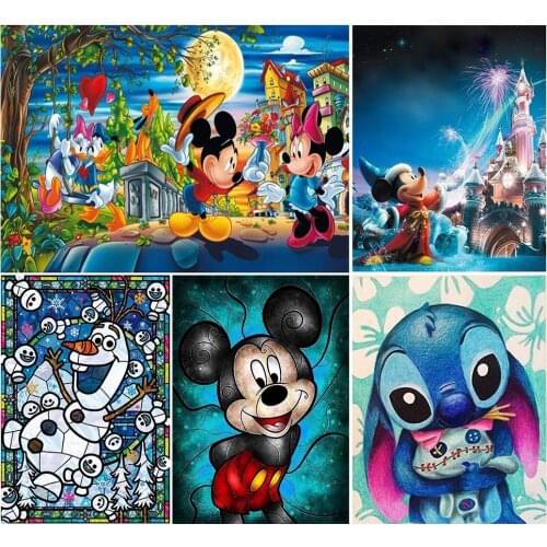 Disney 5D Diamond Painting DIY Cross Stitch Paste Diamond Mosaic Pattern Decorative Painting Home