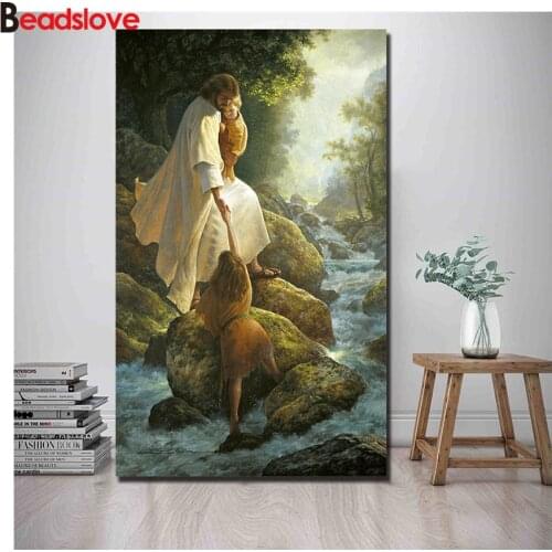 Diamond Painting Be Not Afraid Greg Olsen Christian Jesus DIY 5D Full Square round Diamond Embroidery Mosaic Cross Stitch