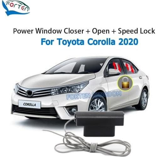 Forten Kingdom Car Auto Window Lift Close Closer Open + Speed Lock & Unlock Kit Module For Toyota Corolla 2020-2021