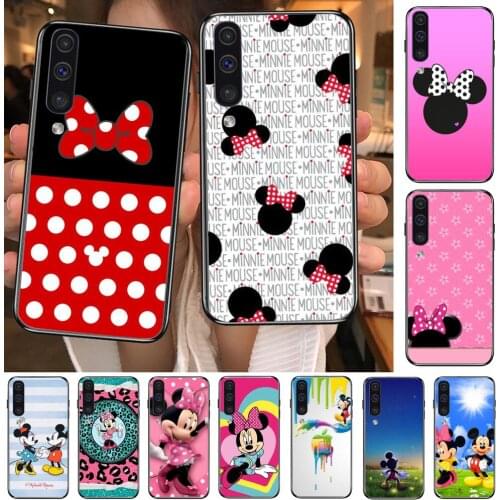 Mickey mouse cartoon i phone case Phone cover hull For SamSung Galaxy S8 S9 S10E S20 S21 S5 S30 Plus S20 fe 5G Lite Ultra black