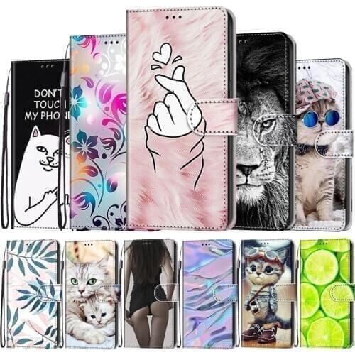 Printed Leather Case For Honor 20 7X Play 8A 8X V10 Lite Nova 5T Case Flip Wallet Book Phone Cover For Huawei Y6 Prime 2019