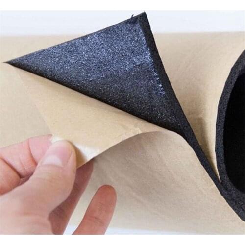 Black Mat Fire Wall Acoustic Car Dampening 50*30cm Sheet 9pcs Set 6mm Sound Deadener Hot Access