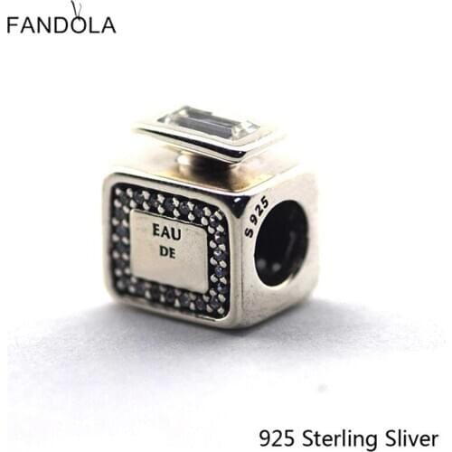 CKK 925 Sterling Silver Signature Scent Charms Original Fashion Fits For Bracelets & Bangle DIY Jewelry