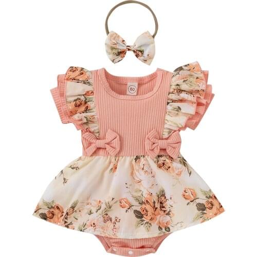 DUSHBET Bodysuit With Short Sleeves For Babies