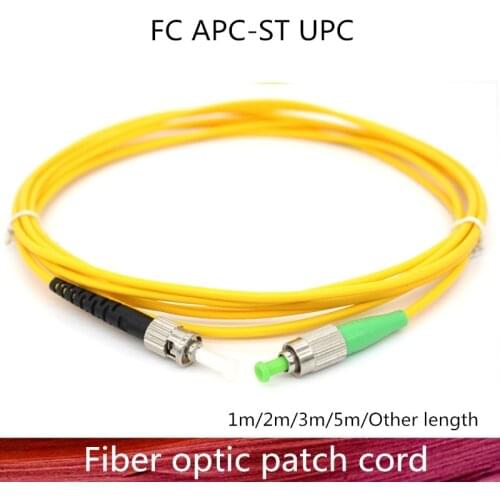 FC/APC to ST/UPC Fiber Optic Patch Cord Cable LC-LC 1m/3m/5m/10m/20m/30m Jumper Single Mode Simplex Fiber Optic Patch Cord
