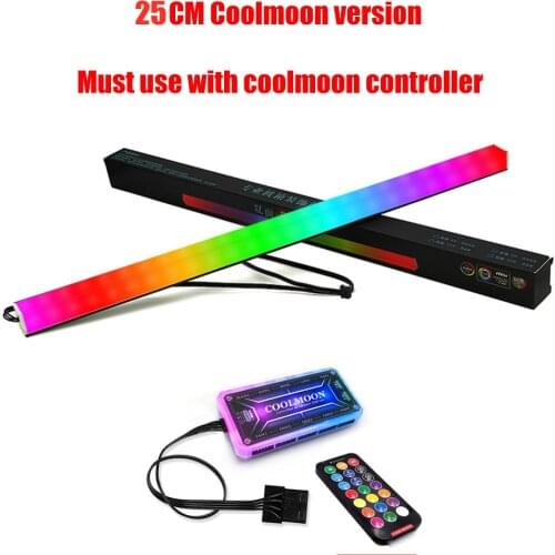 Freezemod RGB LED Strip ARGB Soft Light Cable 5V3Pin AURA PC MOD Chassis Magnetic Lamp 25/35/40CM Decoration Coolmoon