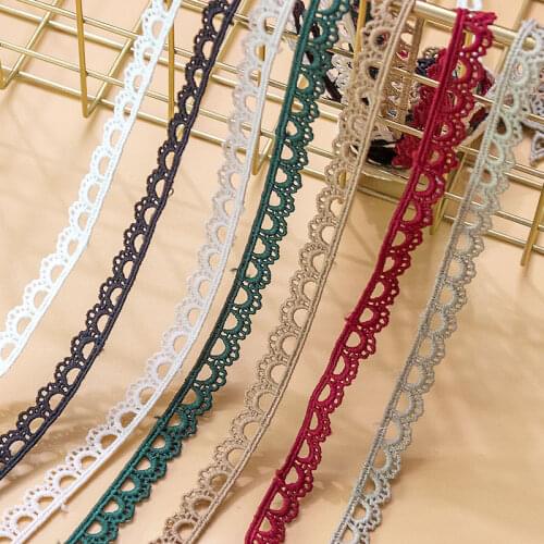 Exquisite tooth edge 1cm water-soluble lace embroidery new product diy handmade accessories cuff collar curtain sewing material