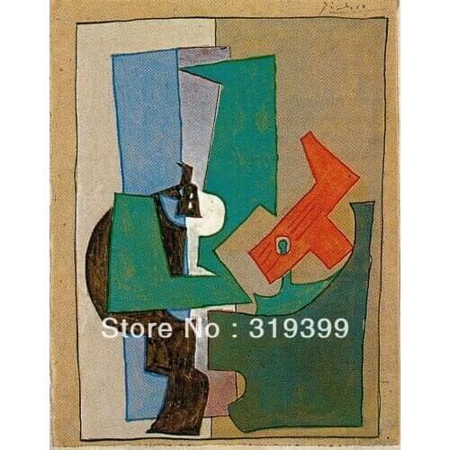 Oil Painting Reproduction on Linen canvas,pedestal-1920 by pablo picasso,,Museam Quality,Free fast shipping,HANDMADE