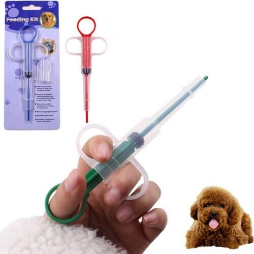 New Cat Dog Pet Feeding Medicine Fit For All Animals Feeder Double-Headed Kit Given Medicine Control Rods Puppy Water Feeder