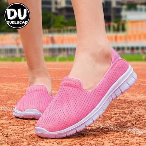 Flat Shoes Women Casual Sneakers 2021 Comfortable Loafers Women Breathable Slip on Walking Shoes Female Sports Vulcanize Shoes