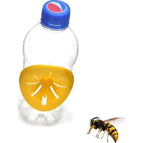 2PCS Beekeeping Home Garden Trap Bee Hornets Catcher Flower Shaped Outdoor Wasp Insect Funnel Killer Reusable Plastic Traps