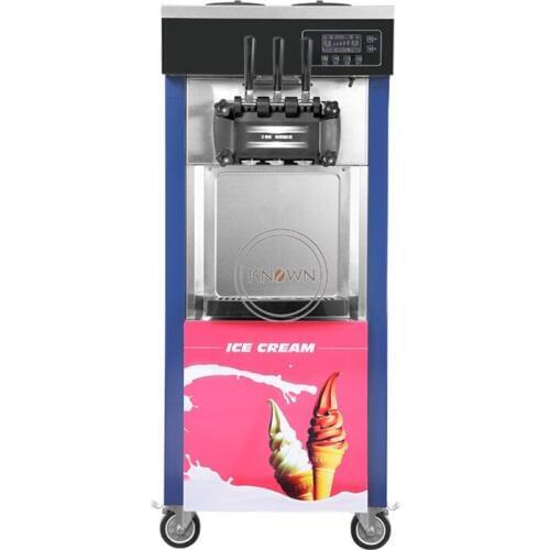 Big capacity stainless steel soft ice cream machine with double cylinder soft ice cream making machine