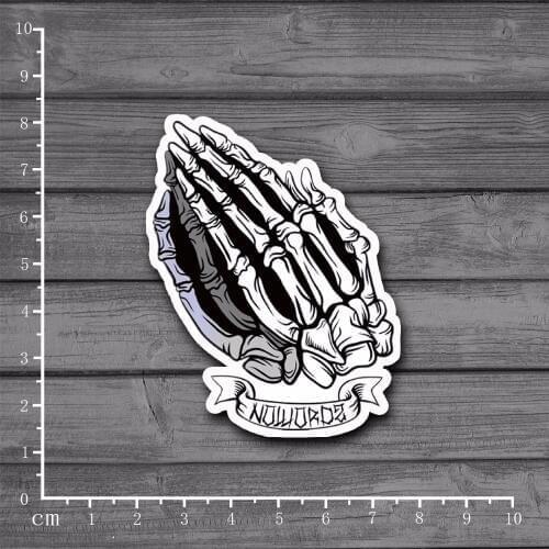 Jesus skeleton hand On Notebook Scrapbooking Stationery Sticker Decor Decal For Ablum Diary Laptop Luggage Skateboard[Single]