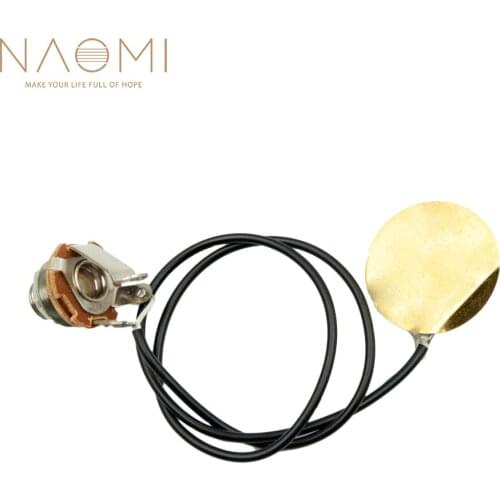 NAOMI Piezo Transducer Microphone Pickup Mic Contact For Guitar Violin Ukulele Mandolin Guitar Parts Accessories New